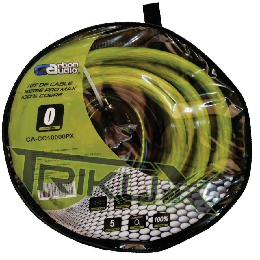 KIT DE INSTALACION CAL.0 CARBON AUDIO CA-CC10000PX