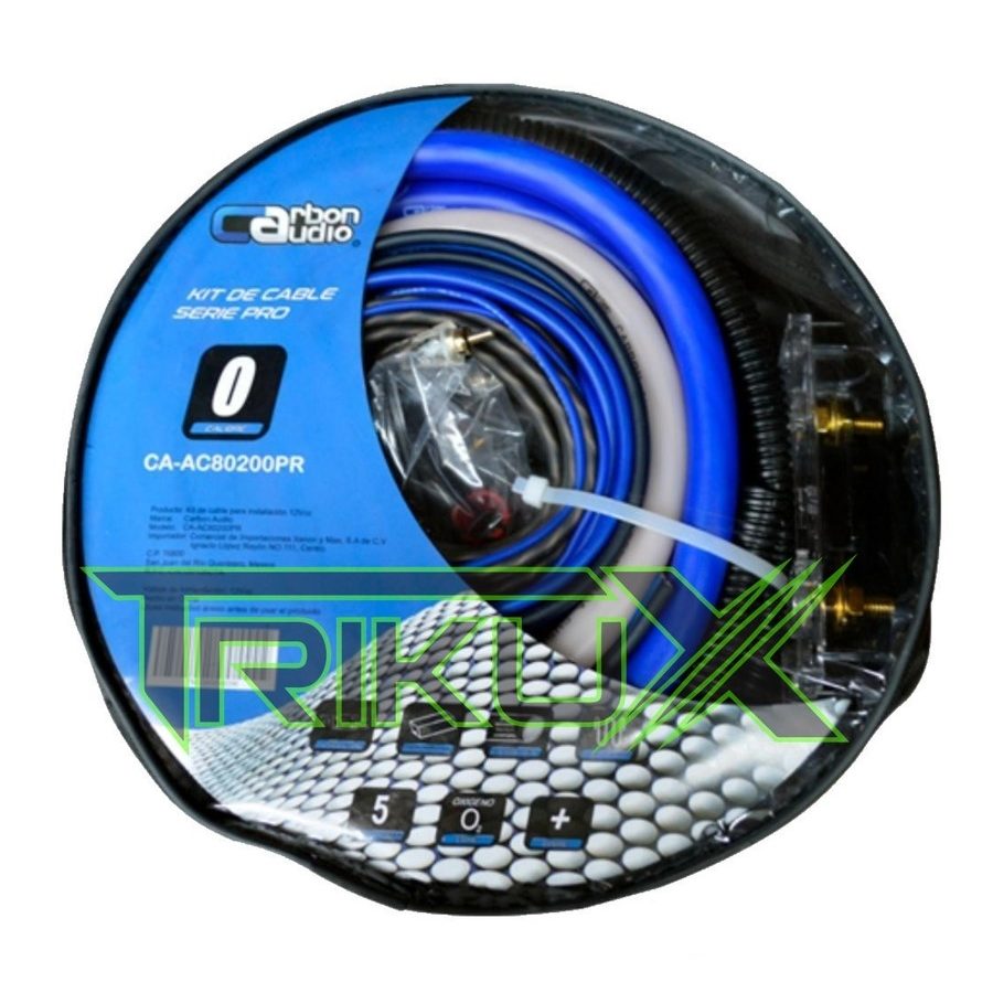 KIT DE INSTALACIÓN CAL.0 CARBON AUDIO CA-AC80200PR