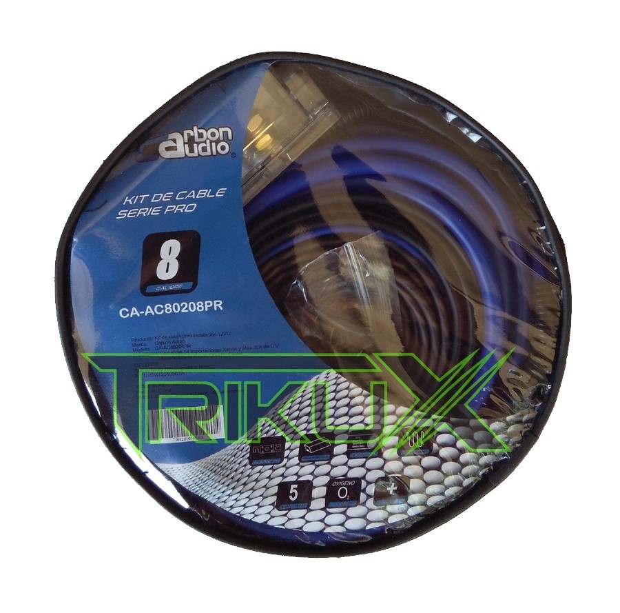 KIT DE INSTALACIÓN CAL.8 CARBON AUDIO CA-AC80208PR