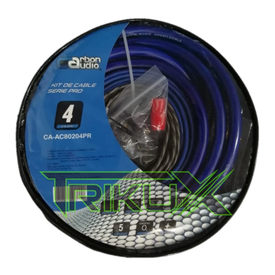 KIT DE INSTALACIÓN CAL.4 CARBON AUDIO AC80204PR