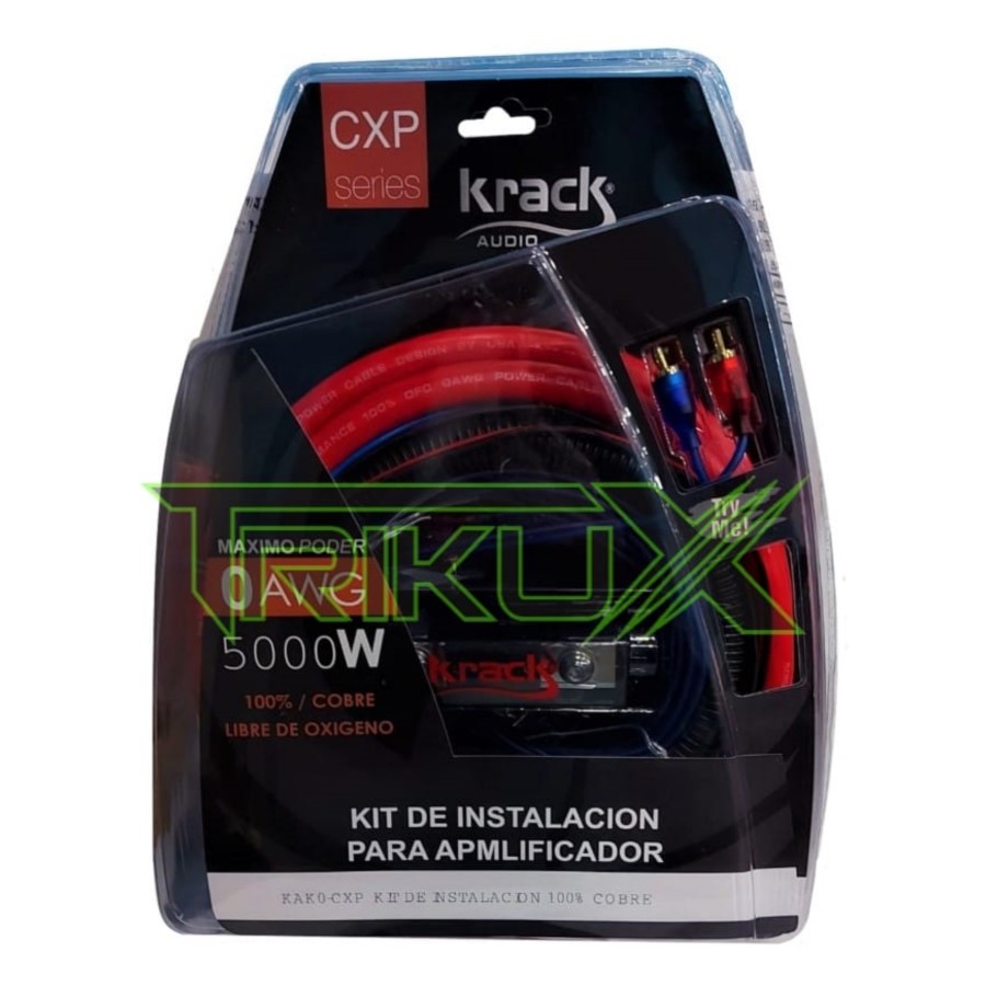 KIT DE INSTALACIÓN KRACK 100% COBRE CALIBRE #0 KAK-0CXP