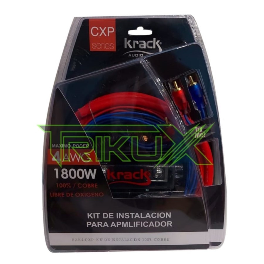 KIT DE INSTALACIÓN KRACK 100% COBRE CALIBRE #4 KAK-4CXP